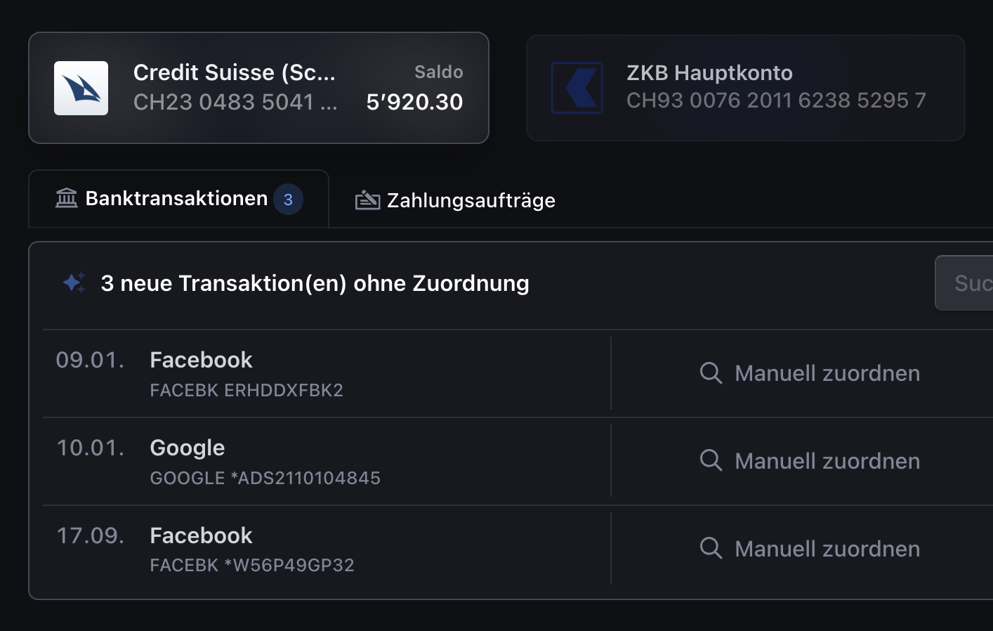 Ausgaben & Belege