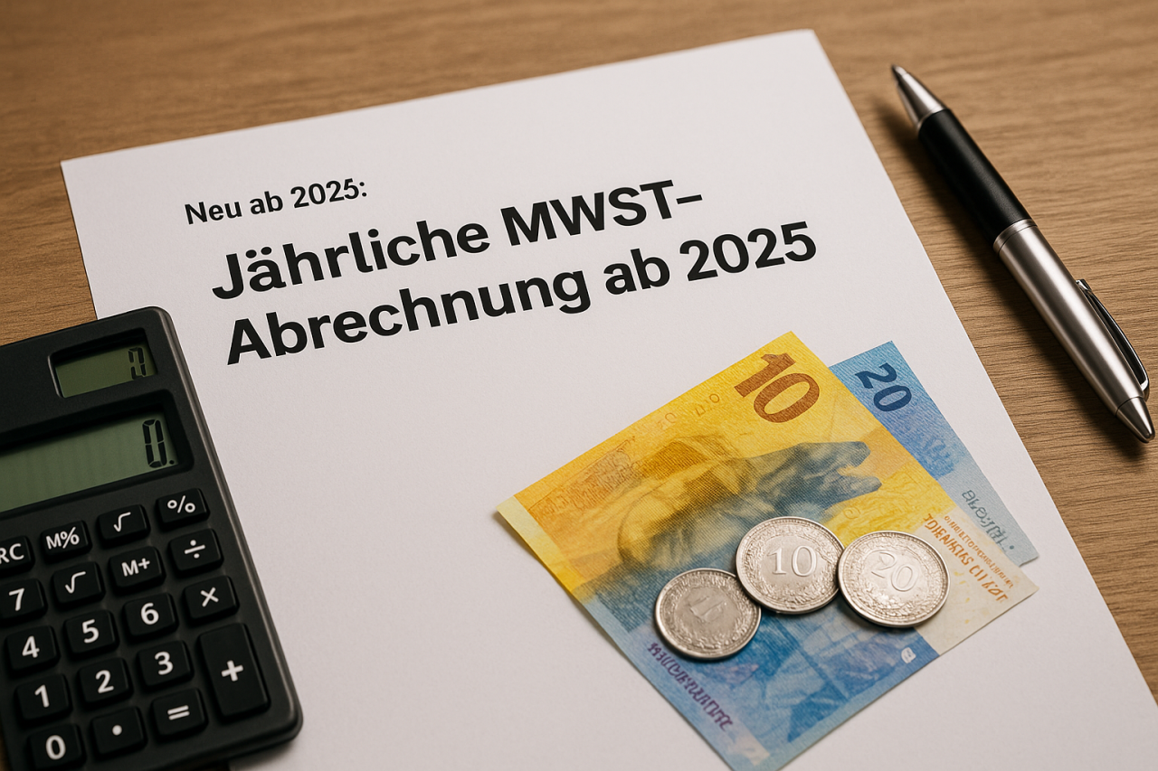 Ab 2025: Jährliche MWST-Abrechnung für KMU
